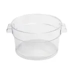 image of Omcan USA 80178 Food Storage Container – 12 Qt Round Polycarbonate Clear, 7‑12Qt, No Lid