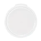 image of Omcan USA 80188 Round 1-Qt Clear Polycarbonate Food Storage Lid – Transparent Snap-Fit Design