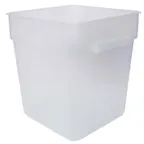 image of Omcan USA 80197 Food Storage Container – 22‑Qt Square PP, Translucent, 19‑24 qt, No Lid