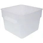 image of Omcan USA 80199 12-Qt Square Food Container, Translucent Polypropylene, Container Only, 7-12 Qt