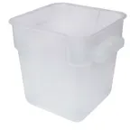 image of Omcan USA 80205 18‑Qt Square Container – Polypropylene, Translucent, 13‑18 qt, No Lid