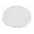 image of Omcan USA 80212 Round 1-Qt Food Storage Container Lid, Clear Translucent Polypropylene