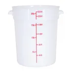 image of Omcan USA 80235 Storage Container – 22‑Qt Round White Polypropylene, 19‑24 qt, No Lid
