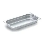 image of Omcan USA 80267 Stainless Steel Steam Table Pan, 1/3 Size, 6-7/8" x 12-3/4" x 2-1/2" Deep, NSF