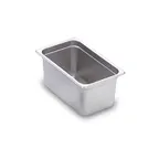 image of Omcan USA 80274 Stainless Steel Steam Table Pan, 1/4 Size, 10-5/16" x 6-5/16" x 6" Deep, Solid, NSF