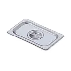 image of Omcan USA 80284 Stainless Steel Steam Table Pan Cover, 1/9‑Size Flat Solid With Handle, NSF