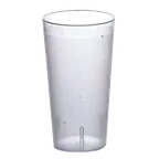 image of Omcan USA 80344 Pebbled Tumbler – 16 oz Clear BPA‑Free Plastic, Textured