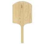 image of Omcan USA 80604 Pizza Peel – 14" x 16" Rectangular Wood Blade, Tapered, 30" Length, Wood Handle