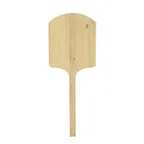 image of Omcan USA 80605 Pizza Peel – Rectangular 14" x 16" Wood Blade Tapered, 36" Length, Wood Handle