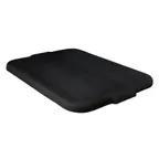 image of Omcan USA 80626 Bus Box Cover, 16" x 23", Black Polypropylene, NSF Certified, Fits Standard Bus Boxes