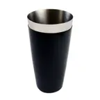image of Omcan USA 80832 Bar Shaker, 28 Oz, Shaker-Only, Stainless Steel with Black PVC Exterior