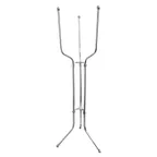 image of Omcan USA 80838 Folding Stand - 8‑Quart Wine Bucket Support, Stainless Steel Triple Leg Base