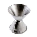 image of Omcan USA 80841 Bar Jigger – Dual Stainless Steel, 3/4 oz (22 ml) & 1‑1/2 oz (44 ml) Tool