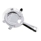 image of Omcan USA 80844 Bar Strainer – 4‑Prong Stainless Steel Cocktail Filter, Professional Bartending Tool