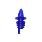 image of Omcan USA 80851 Free-Flow Liquor Pourer, Blue Spout, Plastic, 12/Pack, Easy-Fit Design