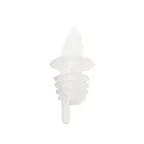 image of Omcan USA 80852 Free-Flow Clear Plastic Liquor Pourer, 12/Pack, No Collar, Bartending Supplies