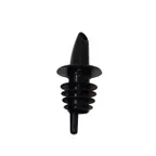 image of Omcan USA 80854 Free Flow Liquor Pourer, 12/Pack, Black Plastic Spout, No Collar, Bartending Supplies