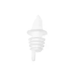 image of Omcan USA 80856 Free-Flow Liquor Pourer, White Plastic, 12 Per Pack, Easy Dispense Design