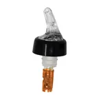 image of Omcan USA 80877 Liquor Pourer – 1/2 oz Capacity, Durable Plastic Construction, Clear Spout with Orange Tail, Pack of 12