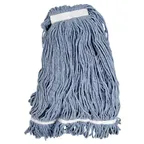image of Omcan USA 80897 Wet Mop Head – 24 oz Capacity, Blue Yarn Loop End, Non‑Bacterial Resistant Mop
