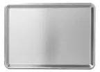 image of Omcan USA 81021 - Solid Uncoated 13" x 18" Bun/Sheet Pan, 20‑Gauge Stainless Steel, NSF