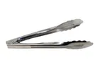 image of Omcan USA 81067 Utility Tongs – 7" Heavy‑Duty Stainless Steel, Silver, Coiled Spring Design