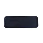 image of Omcan USA 81100 Rectangular Bakery Display Tray, 26" x 9" x 3/4" ABS Plastic, Black