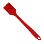 image of Omcan USA 81143 Pastry Basting Brush 1-3/4"×10" Red Silicone Heat‑Resistant BPA‑Free Hook