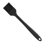 image of Omcan USA 81144 Pastry Brush, 1-3/4" Wide x 10" Silicone Handle & Bristles, Black, Heat‑Resistant