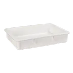 image of Omcan USA 81152 Pizza Dough Proofing Box, 18" x 12.75" x 3" Stackable, Restaurant Food Storage