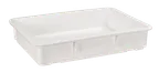 image of Omcan USA 81158 Pizza Dough Proofing Box, 22-1/2" x 15" x 3", Stackable Polypropylene Construction