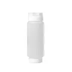 image of Omcan USA 81160 Squeeze Bottle – 12 oz Dual‑Way, Wide‑Mouth 61 mm, Single Tip, PP/PE/Silicone, NSF