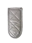 image of Omcan USA 81181 Pot & Pan Handle Cover, 6" Silver‑Coated Cotton Fabric, 12‑Pack