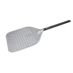 image of Omcan USA 81185 Pizza Peel – Perforated 12" x 15-3/4" Blade, Aluminum, 59" , Aluminum Handle