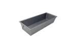 image of Omcan USA 81204 Bread Loaf Pan, 10" x 5" x 3" Deep, Glazed Aluminized Steel, Single Compartment