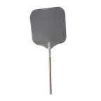 image of Omcan USA 81244 Pizza Peel – Rectangular 16" x 18" Aluminum Blade, 22" Wood Handle, 40"-49" Length