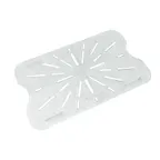 image of Omcan USA 85032 Drain Shelf – Full-Size (1/1) Polycarbonate Clear Food Storage Tray