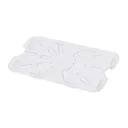 image of Omcan USA 85034 Drain Shelf - 1/3-Size Clear Polycarbonate Food Tray, NSF-Approved, Clear