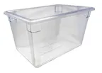 image of Omcan USA 85122 Storage Container, 18" x 26" x 15" Clear Polycarbonate Box, Stackable, NSF