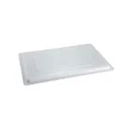 image of Omcan USA 85134 Food Storage Container Cover, Fits 18" x 26" Rectangle Box, White Polypropylene