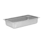 image of Omcan USA 85192 Perforated Steam Table Pan, 20-3/4" × 12-3/4" × 4", 25‑Gauge Stainless Steel, NSF