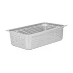 image of Omcan USA 85196 Perforated Steam Table Pan, 20-3/4" x 12-3/4" x 6" Deep, 25-Gauge Stainless, NSF