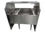 image of NBR Equipment NPTS-4235 Pass-Thru Combo Underbar Ice Bin/Cocktail Station
