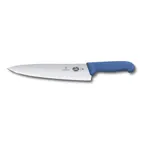 image of Victorinox 5.2002.25B Chef Knife – 10" Blade, Blue Fibrox Handle, Steel, 10"-11" Length