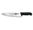 image of Victorinox 5.2003.25 Chef Knife - 10" Blade, 2-1/4" Black Fibrox Handle Stamped Slip-Resistant NSF