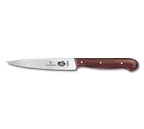 image of Victorinox 5.2030.12 Utility Knife – 4-3/4" Serrated Blade, Wood Handle, Stamped, 3"‑4" Length