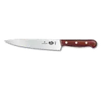 image of Victorinox 5.2030.19 Slicer Knife, 7½" Stamped Blade, Wavy Edge, Stiff 7" Blade, 1½" Wood Handle