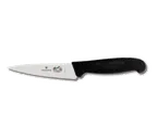 image of Victorinox 5.2033.12 Mini Knife – 5" Blade, 1‑1/4" Black Fibrox Handle Serrated Stamped Steel NSF