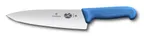 image of Victorinox 5.2062.20B Chef Knife – 8" Blade, Blue Fibrox Handle, Steel Blade, 7"‑9" Length, Cutlery