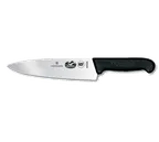 image of Victorinox 5.2063.20 Chef Knife - 8" Blade, Black Fibrox Pro Slip-Resistant Handle, Stamped, NSF